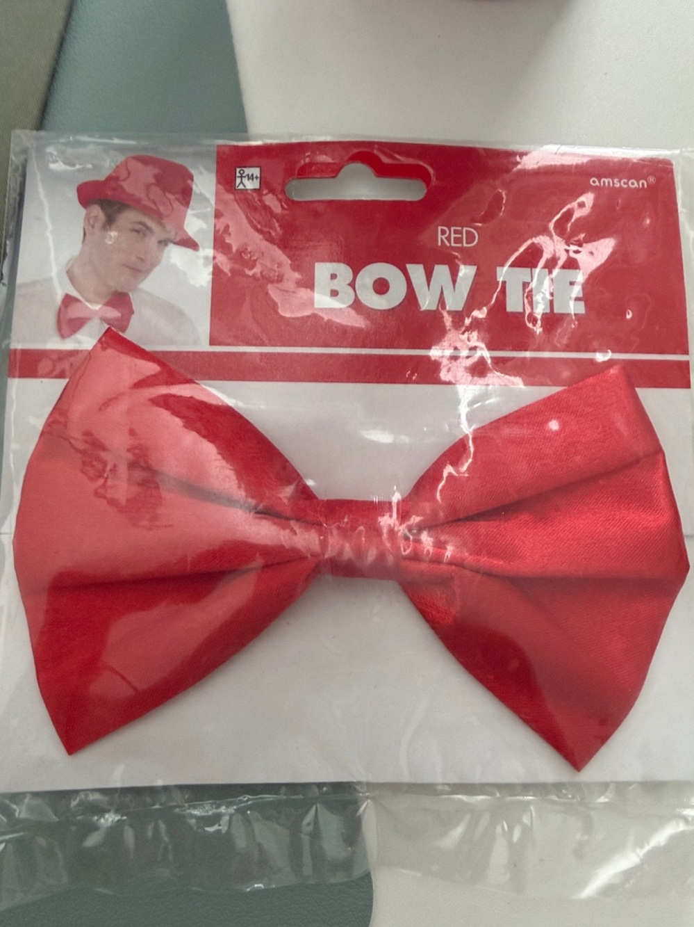 Amscan Red Satin Kids Bow Tie